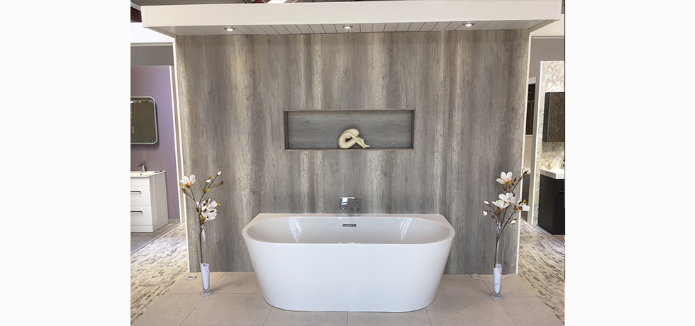 Worcester City Bathrooms displaying Nuance Driftwood. 